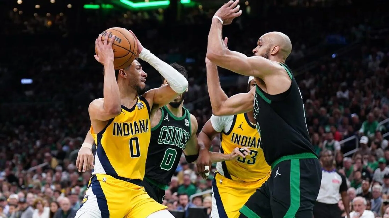 Pacers G Tyrese Haliburton (Hamstring) Exits Game 2