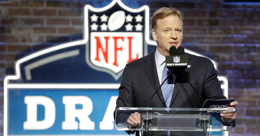 N.F.L. Draft 2020: No Goodell Hugs? No Boos? No Problem