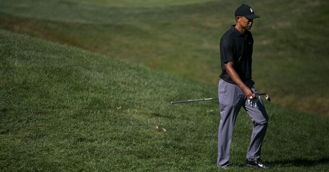 Tiger Woods Returns, Without Roars